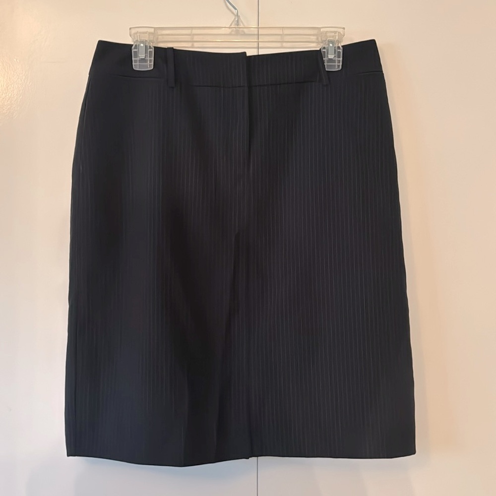 New York & Co Black Pinstripe Pencil Skirt - size 10